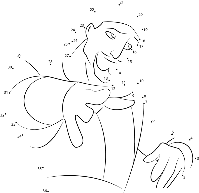 Sinbad Legend Of The Seven Seas dot to dot worksheets