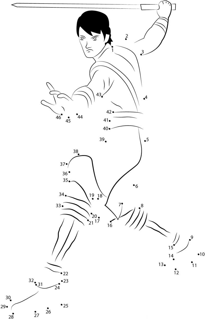 Anakin Skywalker dot to dot worksheets