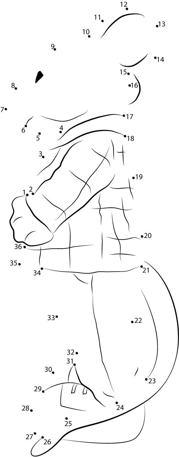 Stuart Little Standing dot to dot worksheets