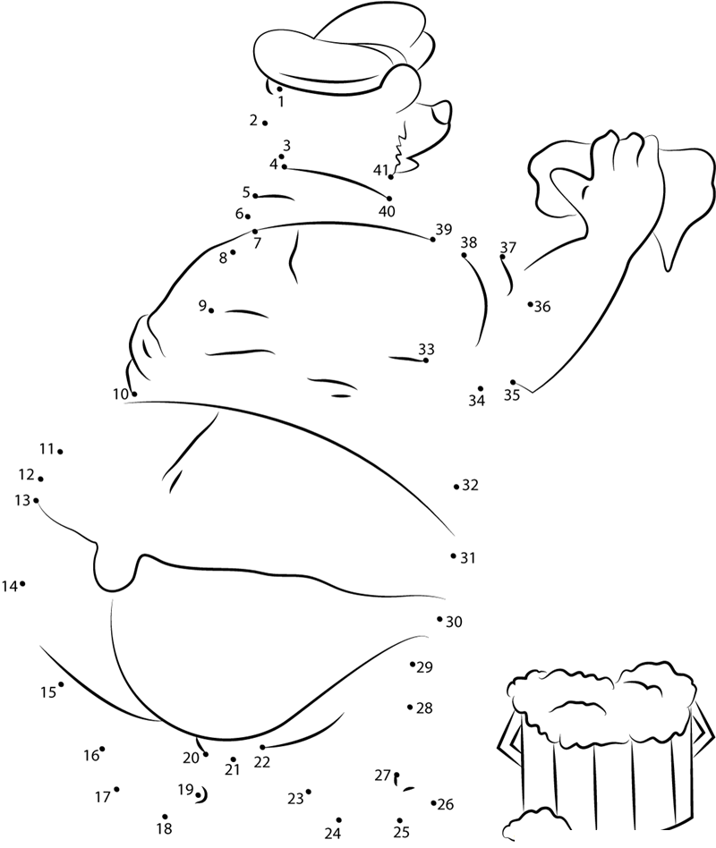 Baloo By Aramitz printable dot to dot worksheet