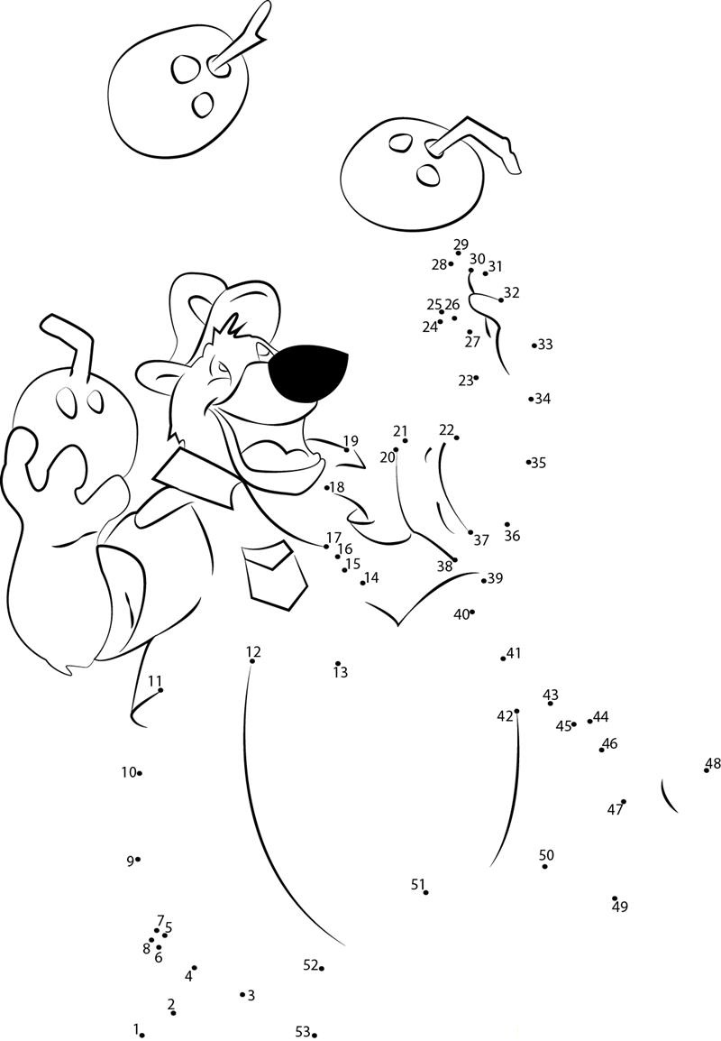 Talespin Showing Magic dot to dot worksheets