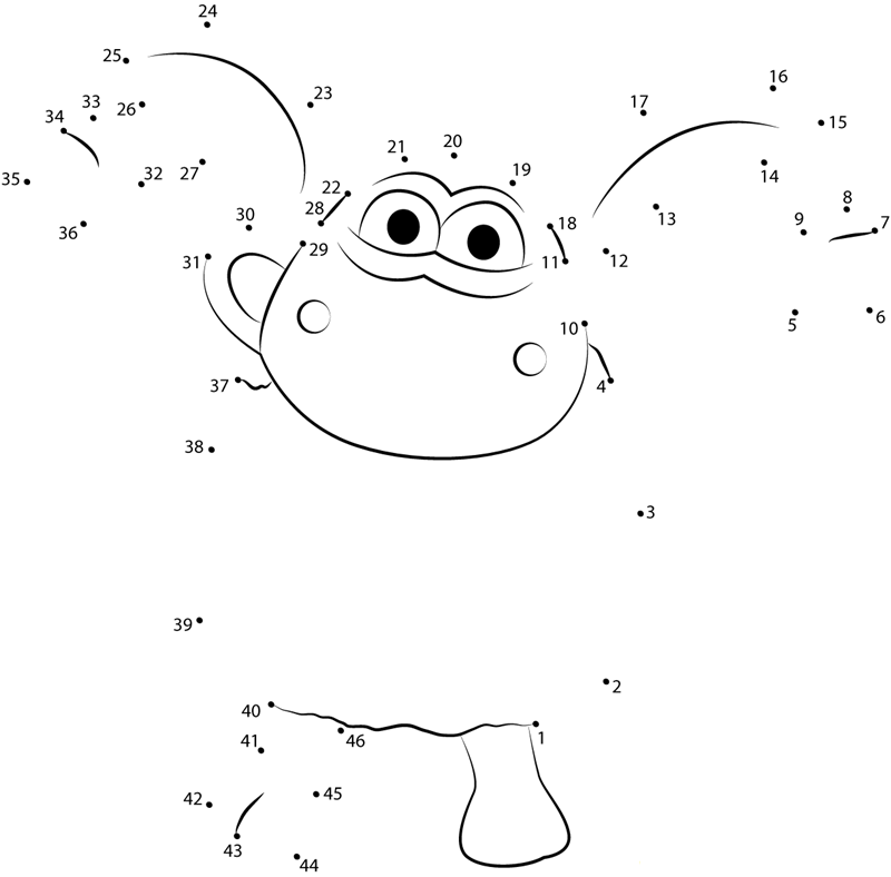 Beautiful Timmy dot to dot worksheets