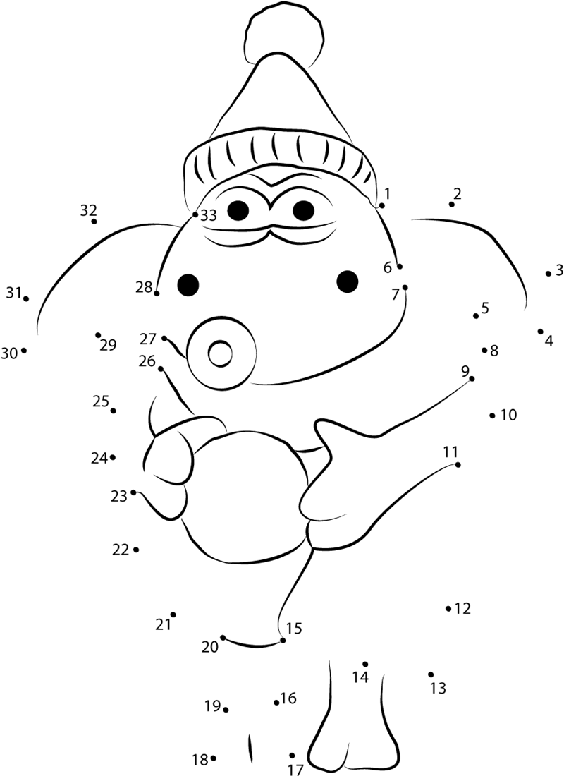 Timmy Enjoying printable dot to dot worksheet