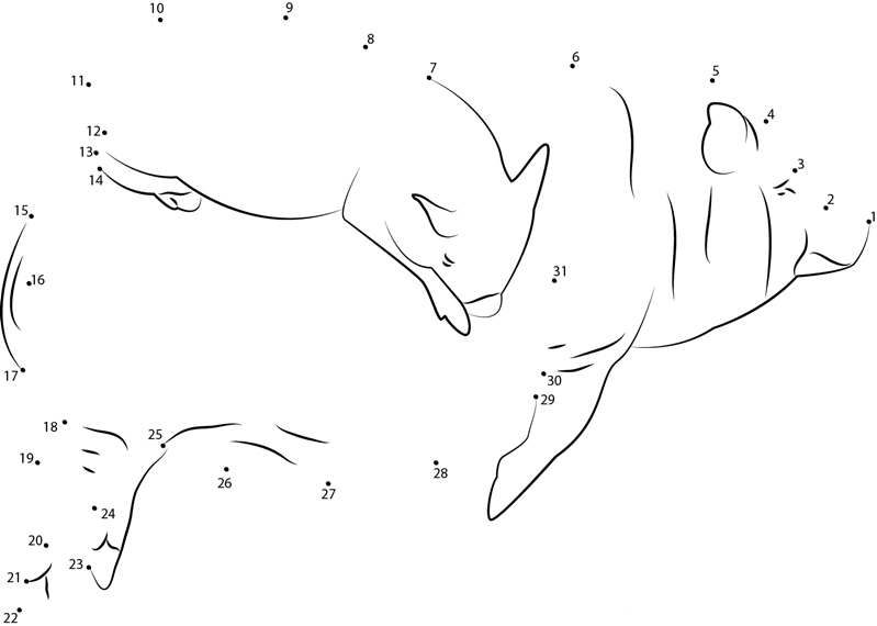 Sleeping Pigs By Shalotka dot to dot worksheets