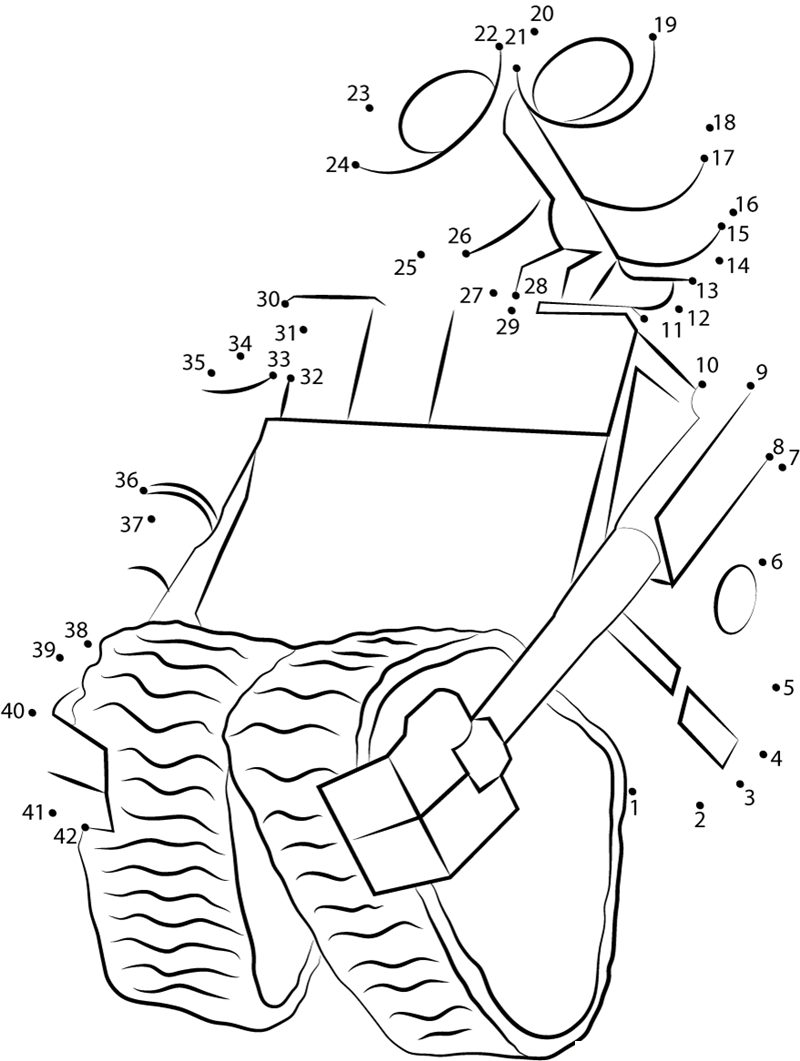 Walle See Someone printable dot to dot worksheet