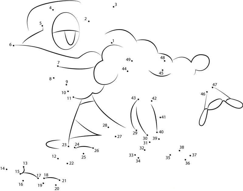 Frogadier Water Pokemon dot to dot worksheets