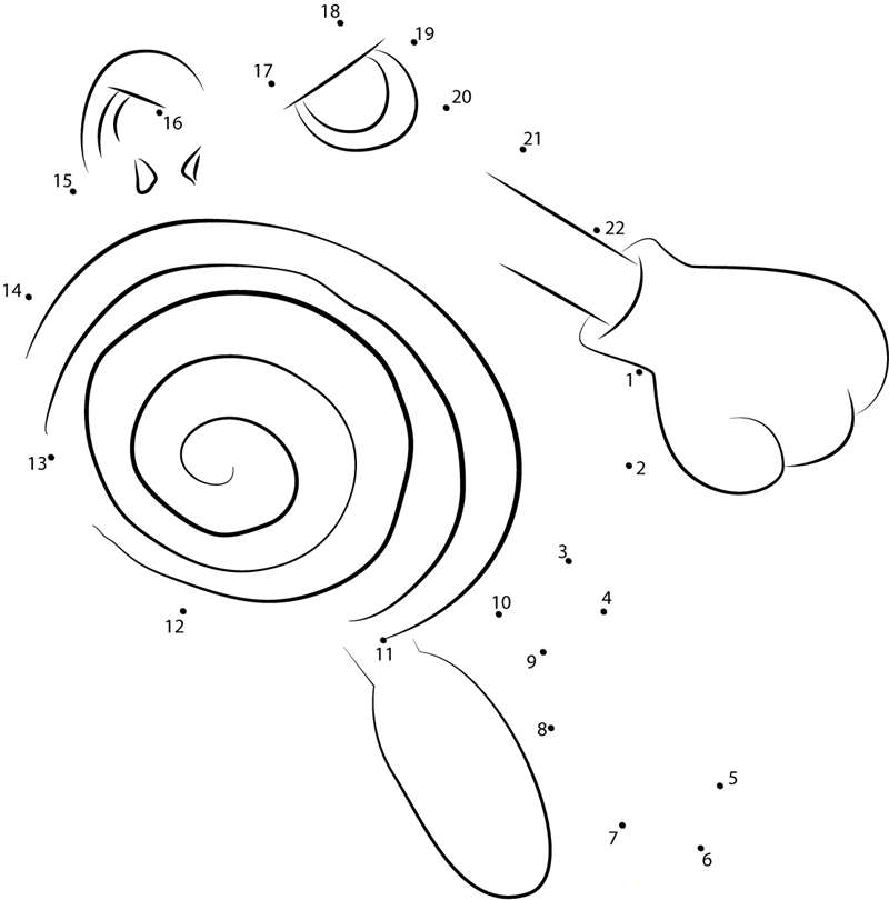 Poliwhirl Water Pokemon printable dot to dot worksheet