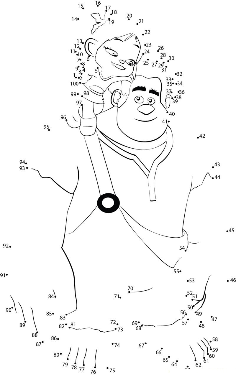 Wreck It Ralph Vanellope printable dot to dot worksheet