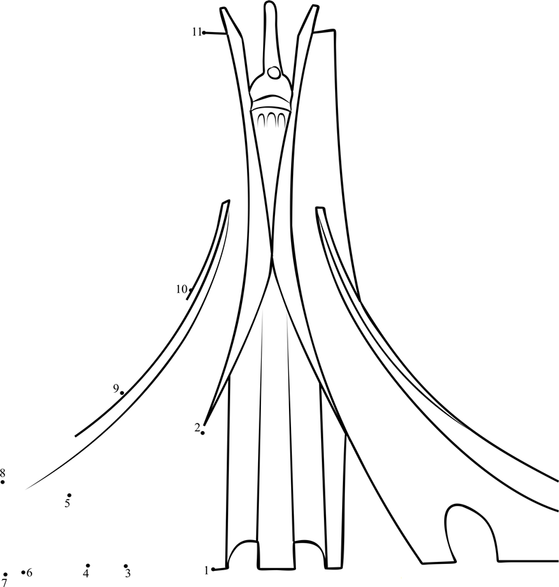 Baitul Aman Mosque dot to dot worksheet