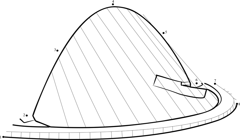 Gateshead Millennium Bridge printable dot to dot worksheet