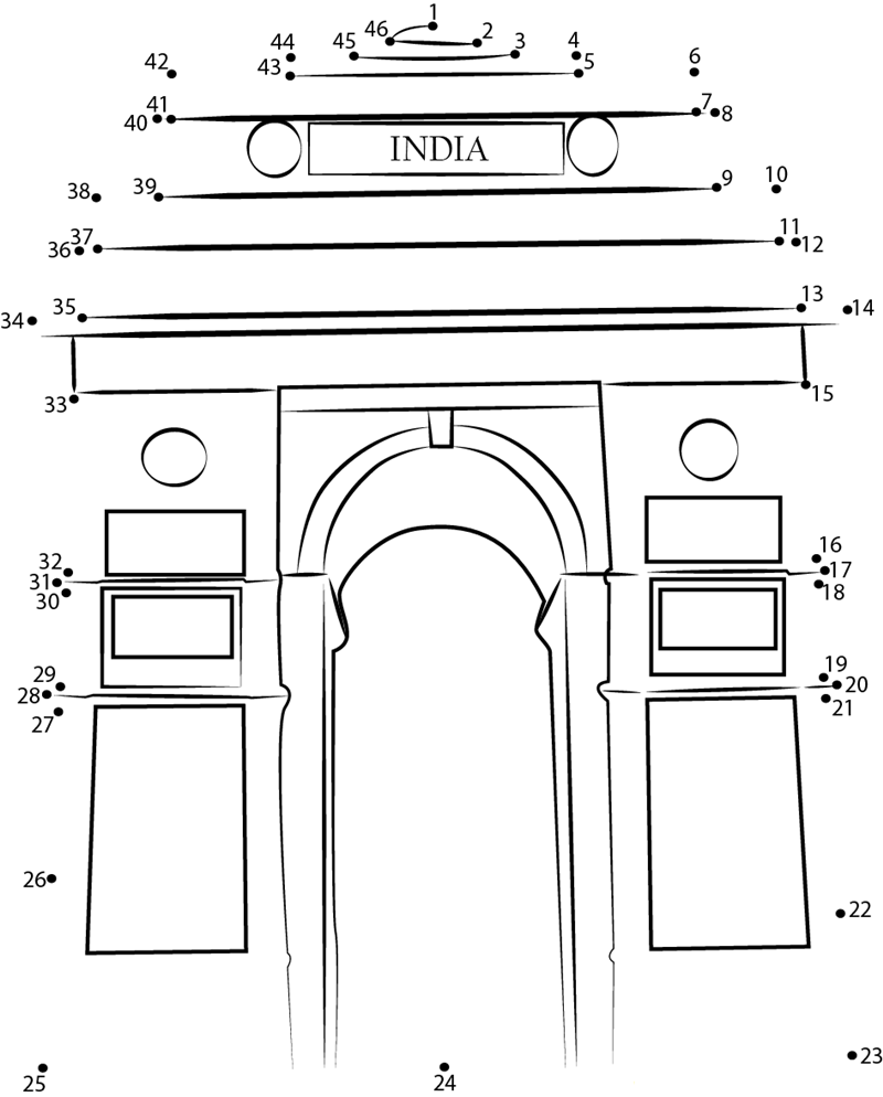 India Get printable dot to dot worksheet