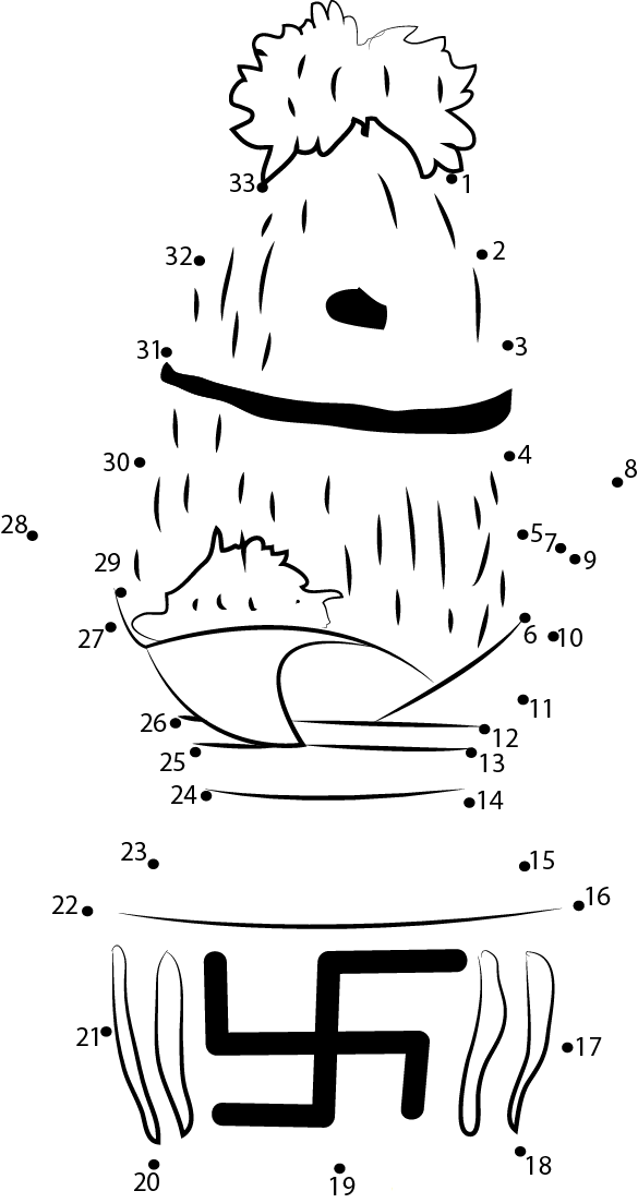 Kalash printable dot to dot worksheet