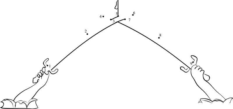 Baghdad Hands Of Victory printable dot to dot worksheet