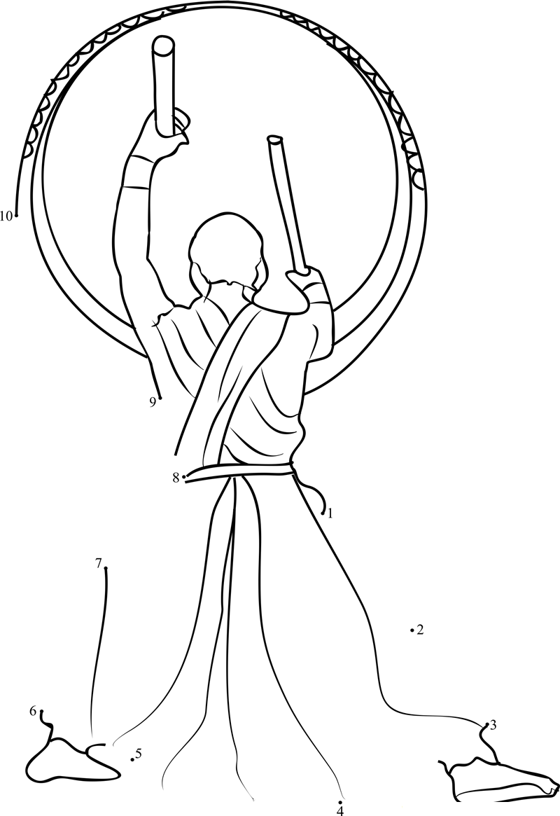 Kodo X27 S Unique Grasp Of Japanese Traditional Arts printable dot to dot worksheet