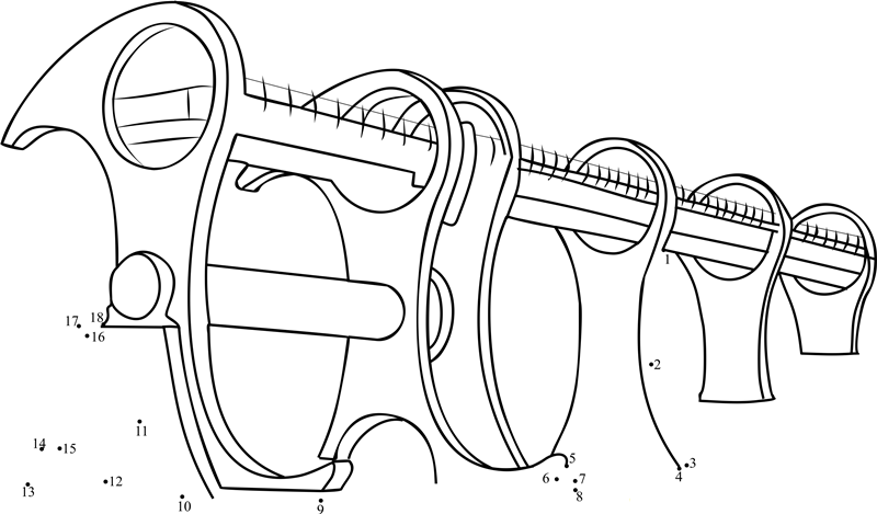 The Falkirk Wheel In Stirlingshire Scotland printable dot to dot worksheet