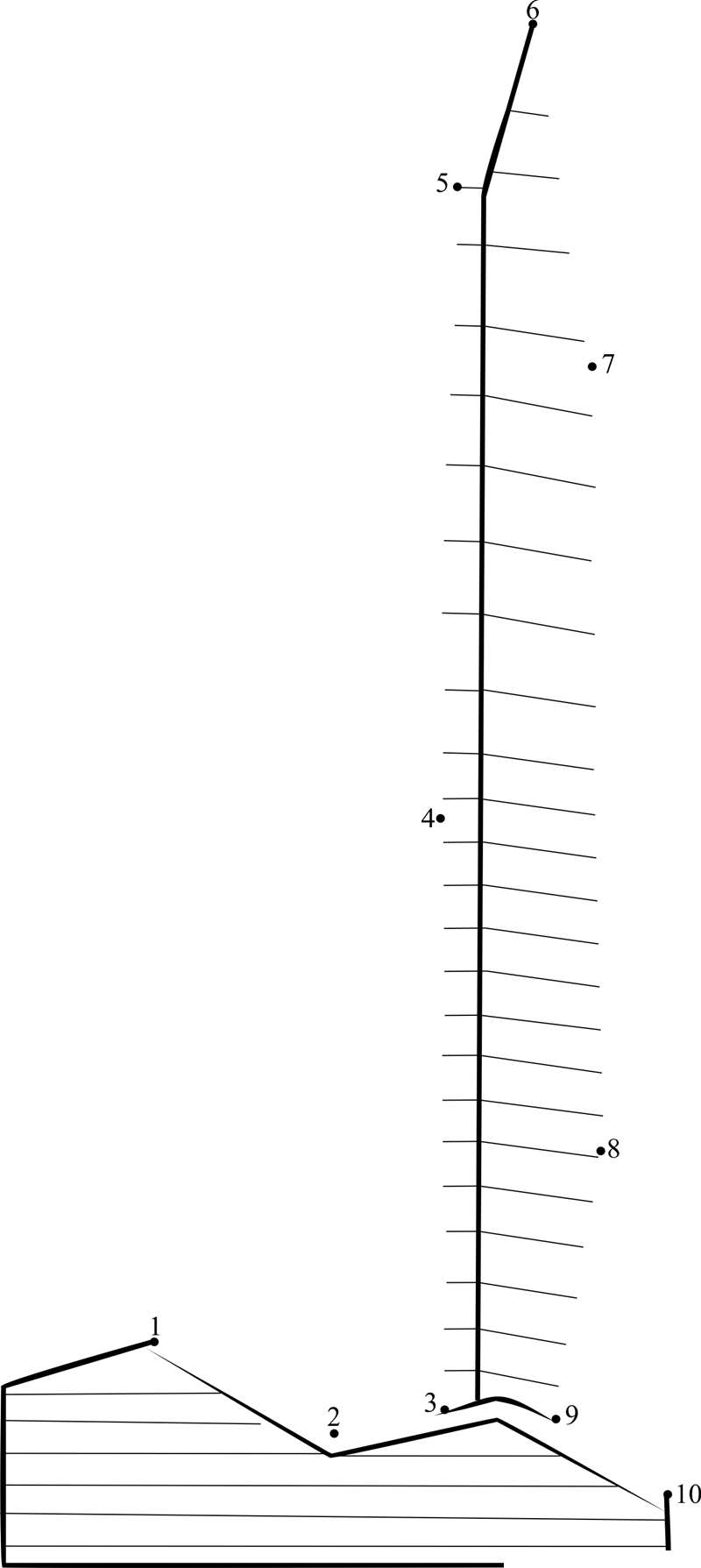 Invisible Skyscraper South Korea dot to dot worksheets