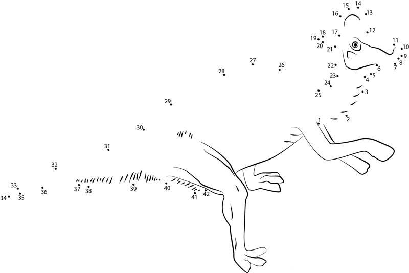 Lambeosaurus printable dot to dot worksheet