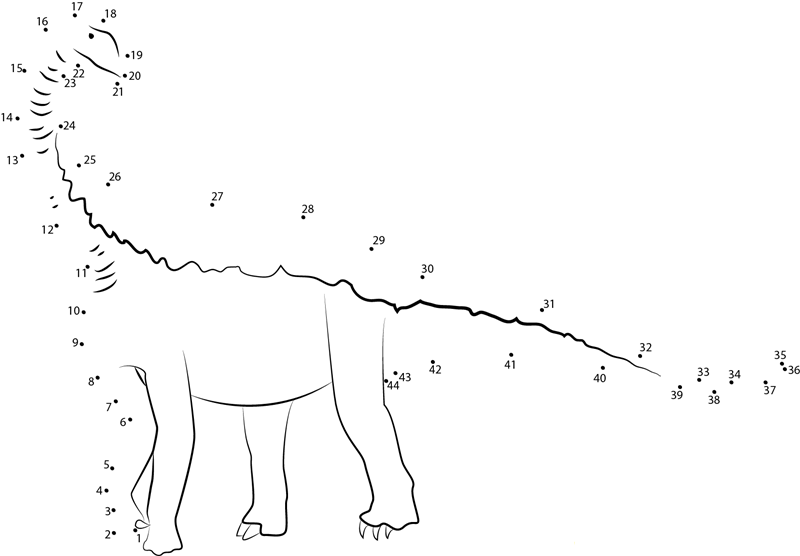 Jobaria printable dot to dot worksheet