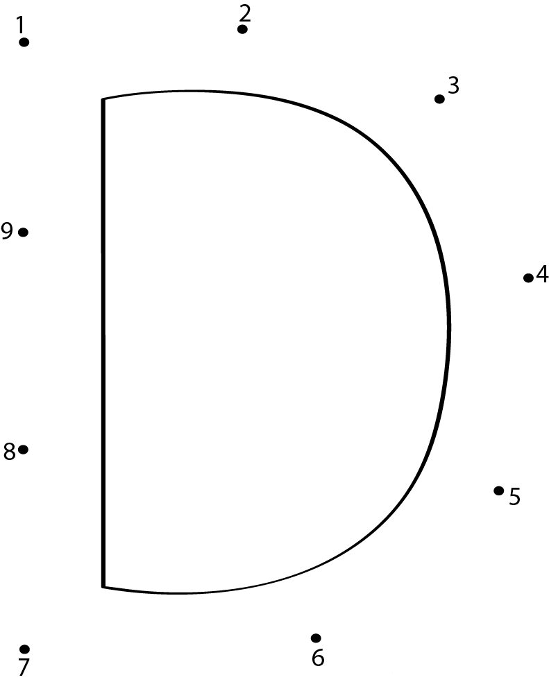 D dot to dot worksheet