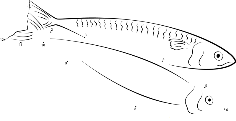 Fresh Herring printable dot to dot worksheet