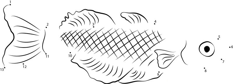 Pseudomugil Ivantsoffi dot to dot worksheets