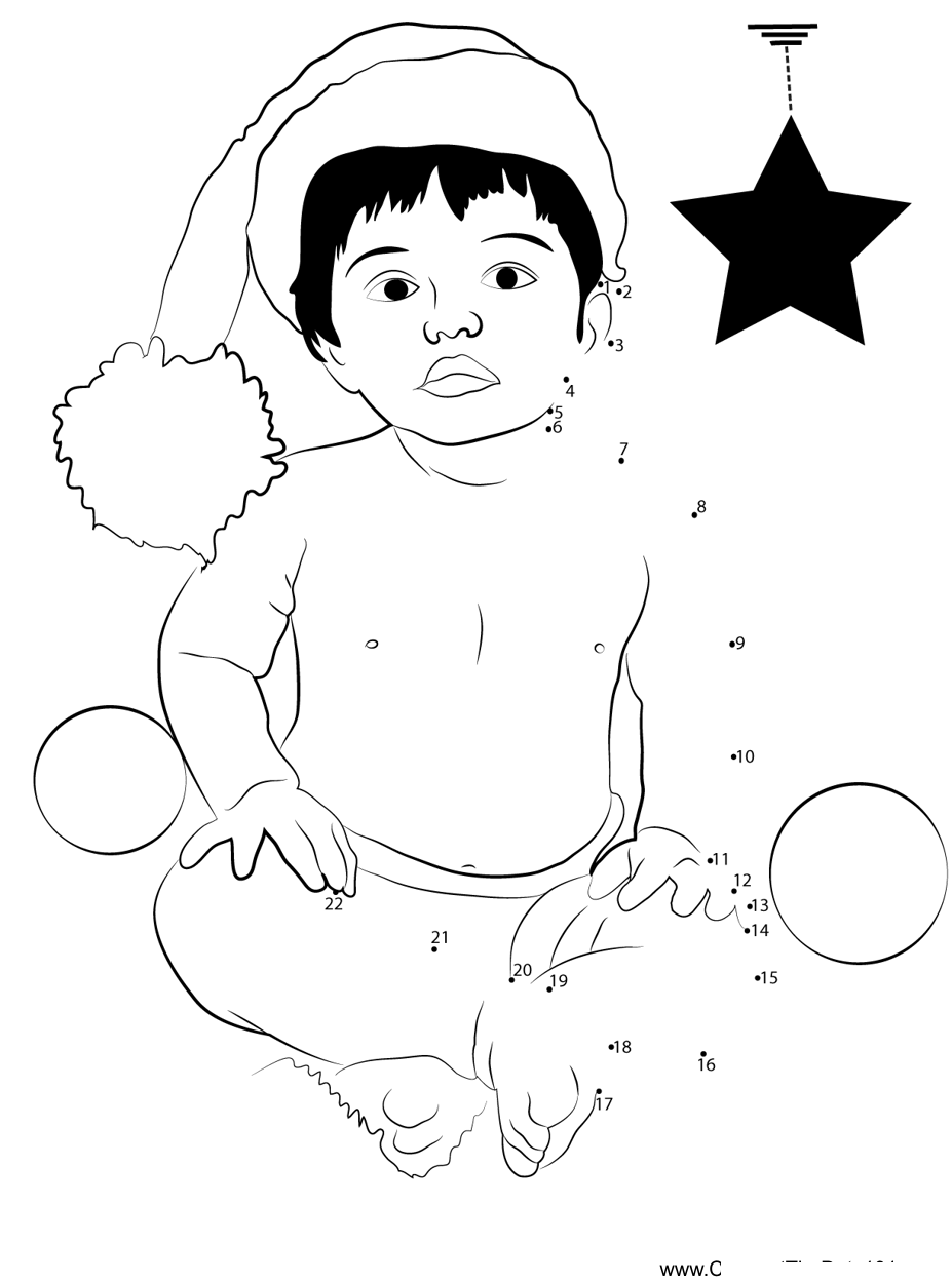 Boy-Ready-For-Christmas dot to dot worksheets