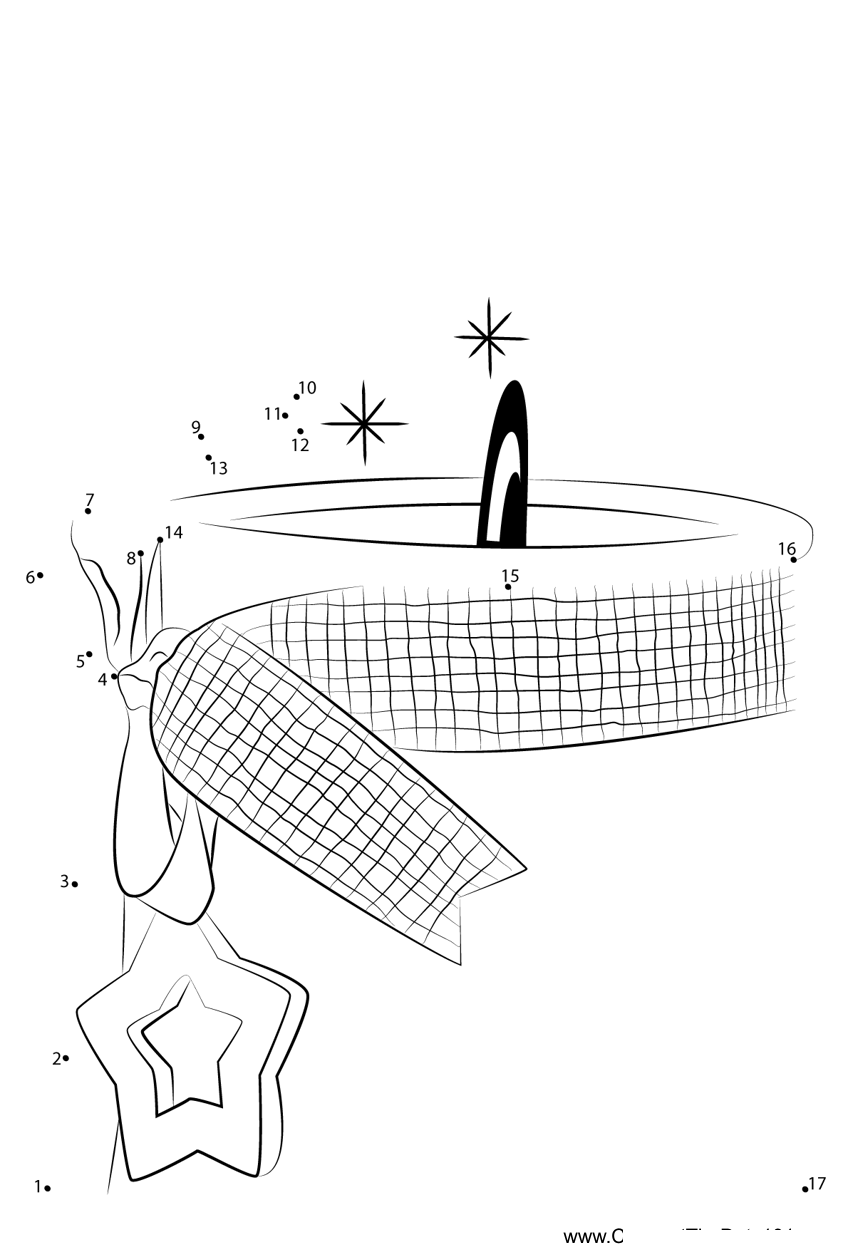 Christmas-Candle dot to dot worksheets