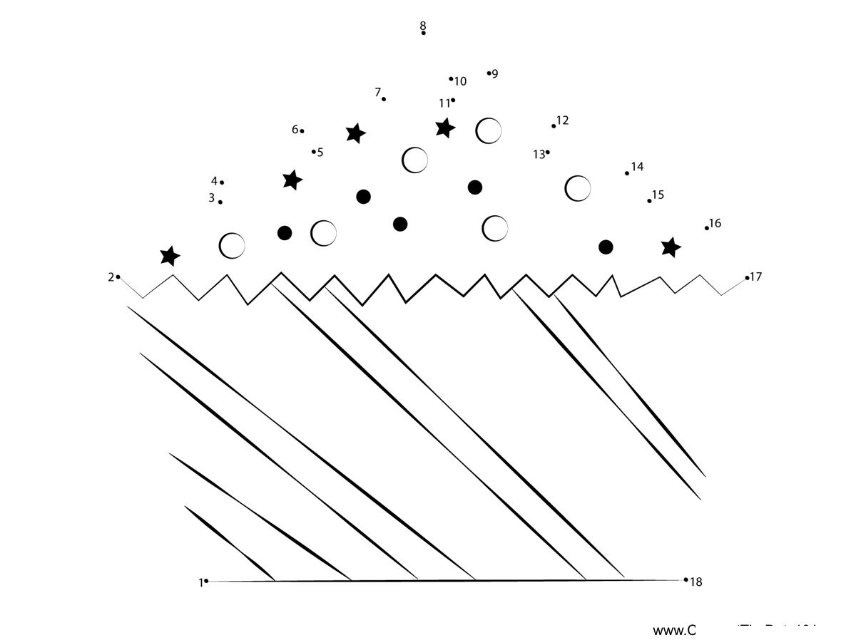 Christmas-Cupcake dot to dot worksheets