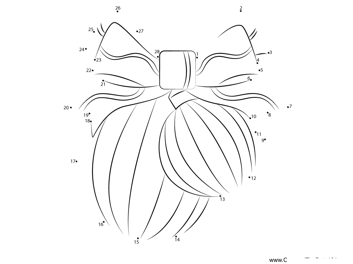 Christmas-Decorations dot to dot worksheets