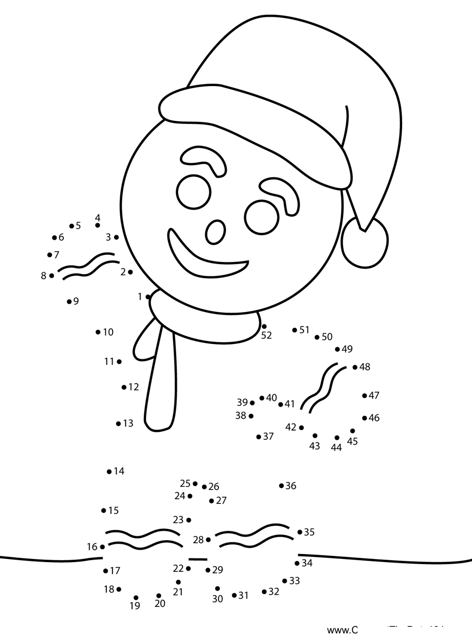 Christmas-Gingerbread dot to dot worksheets