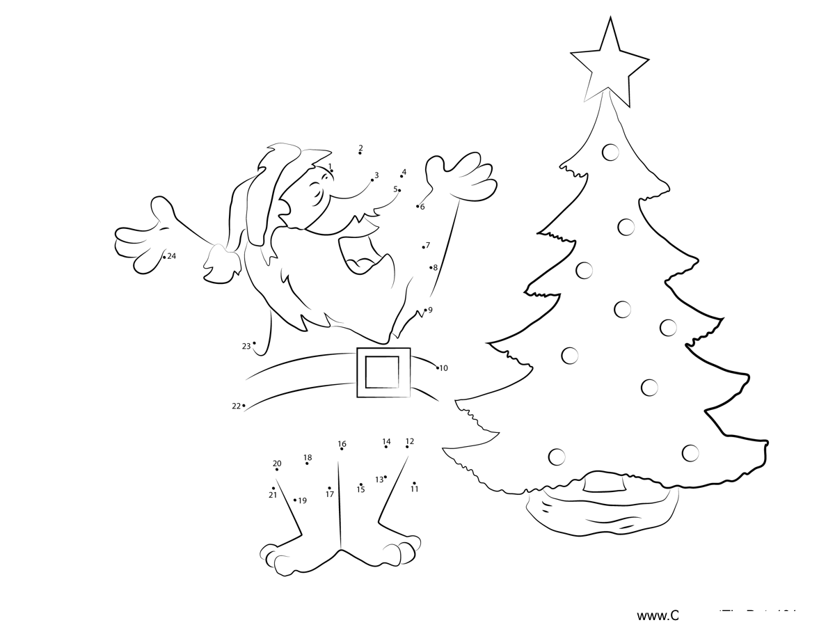 Christmas-Ho-Ho-Ho dot to dot worksheets