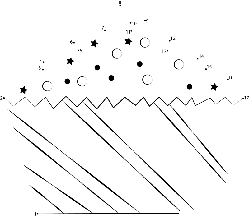 Christmas Food dot to dot worksheets