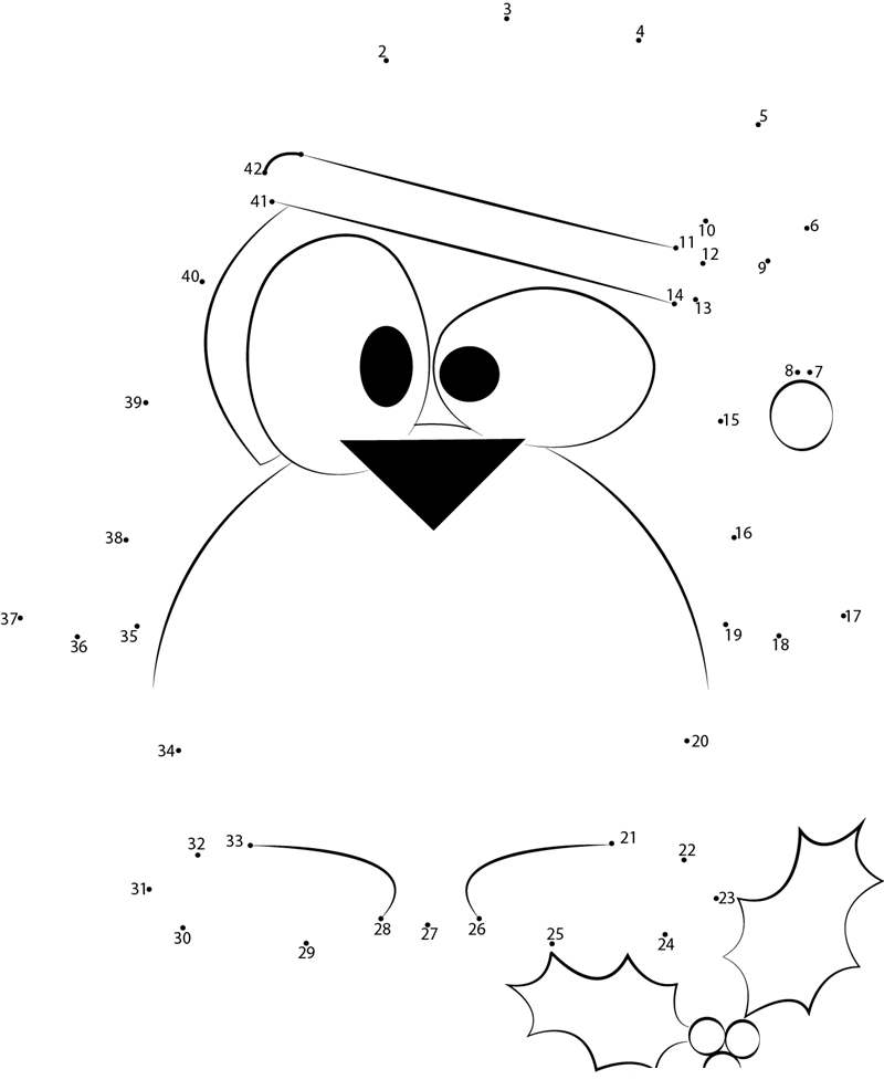 Happy Holidays dot to dot worksheets