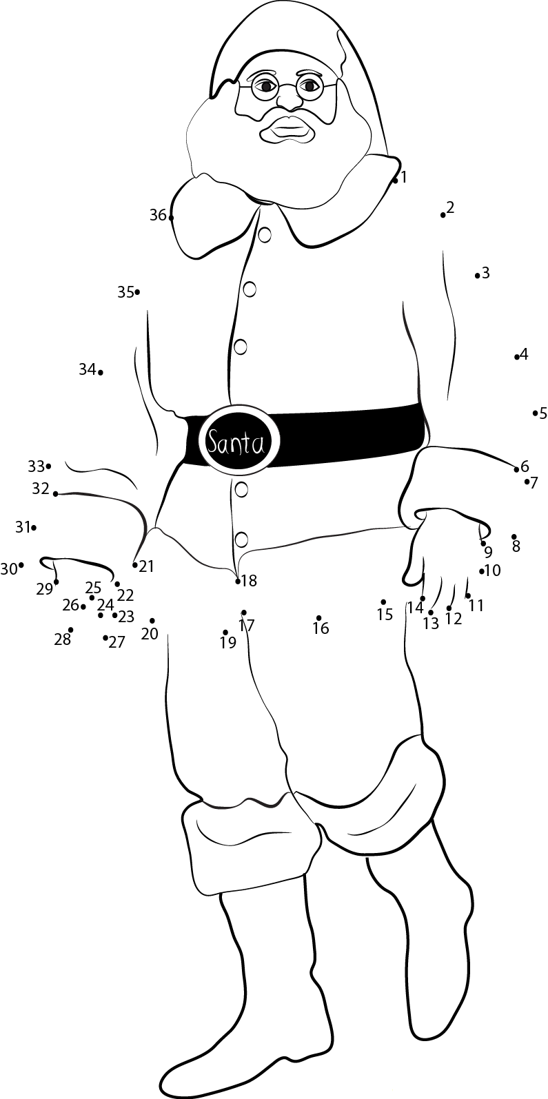 Santa Claus Coming dot to dot worksheets