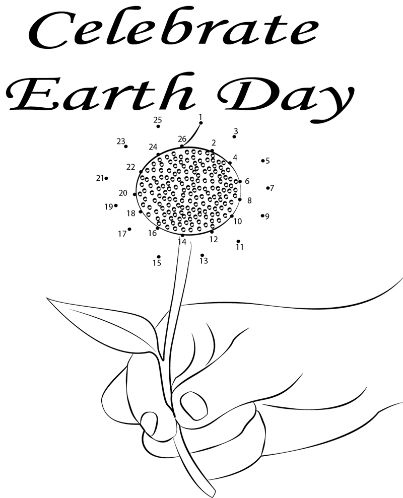 Celebrate Earth Day dot to dot worksheets