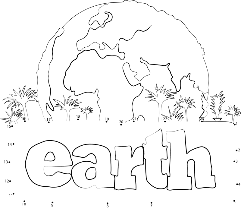 Earth dot to dot worksheets