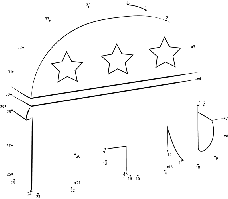 Elephant printable dot to dot worksheet