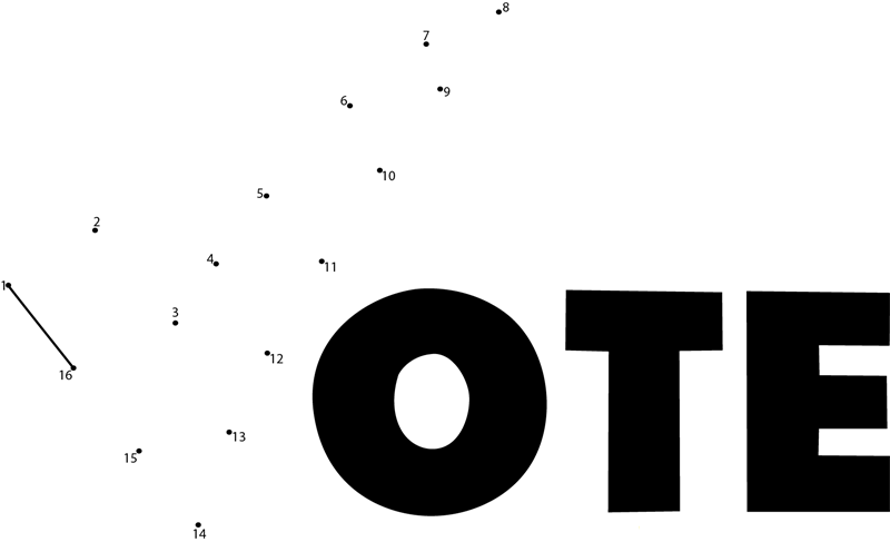 Vote dot to dot worksheets