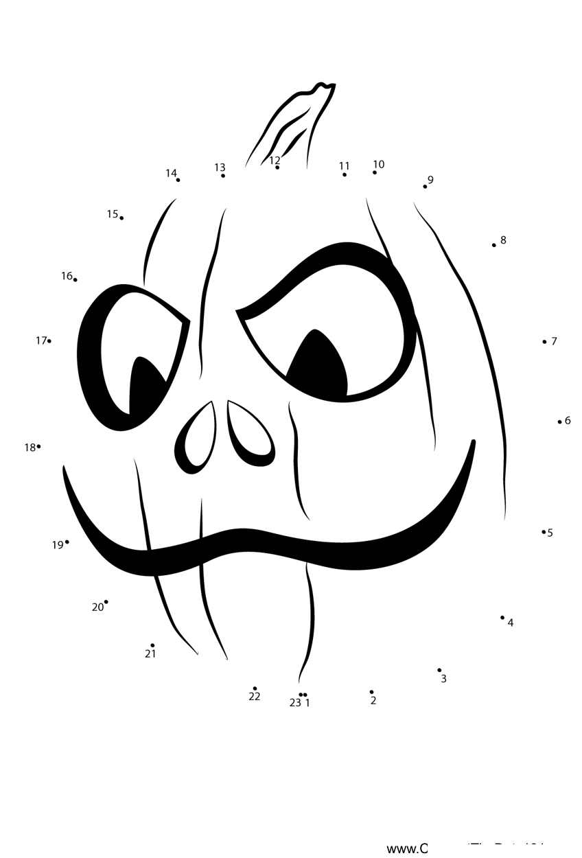 Grinch-Pumpkin dot to dot worksheets