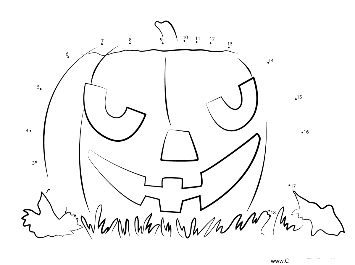 Halloween-Pumpkin-1 dot to dot worksheets