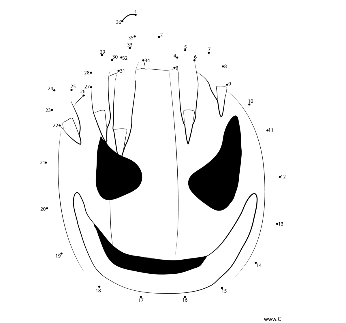 Happy-Halloween-Day dot to dot worksheets