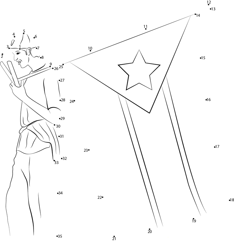 South Sudan Independence Day dot to dot worksheets