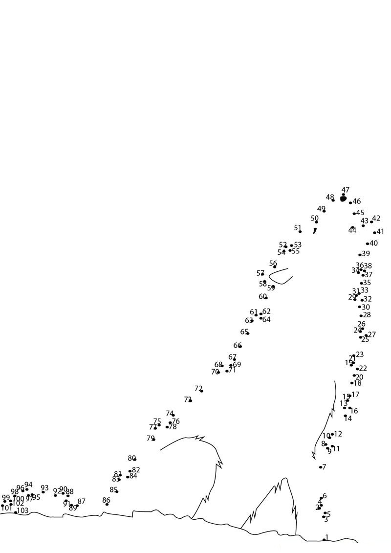 Wolf Howling printable dot to dot worksheet