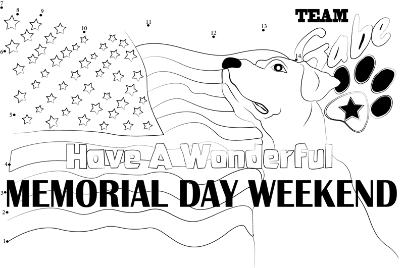 Wonderful Memorial Day printable dot to dot worksheet