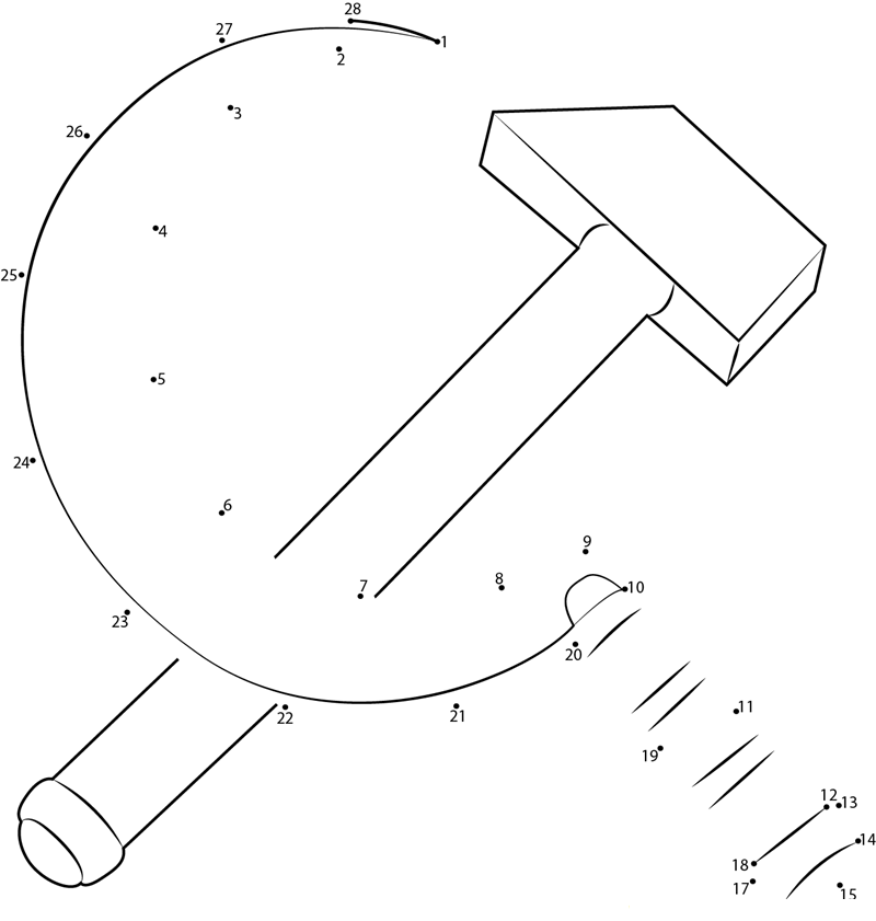 Russian Logo dot to dot worksheets