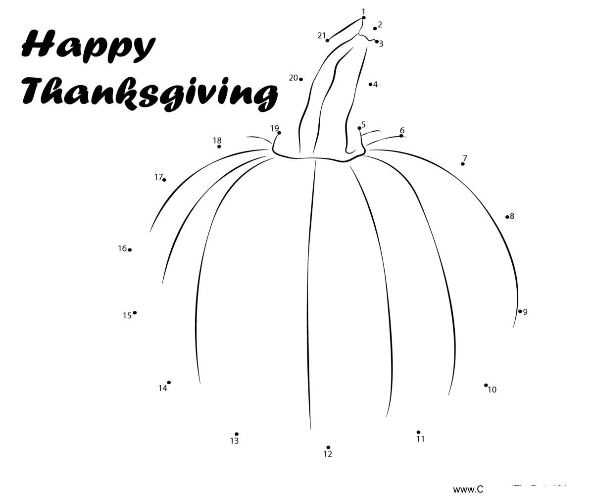 Celebrate-Thanksgiving-Day printable dot to dot worksheet