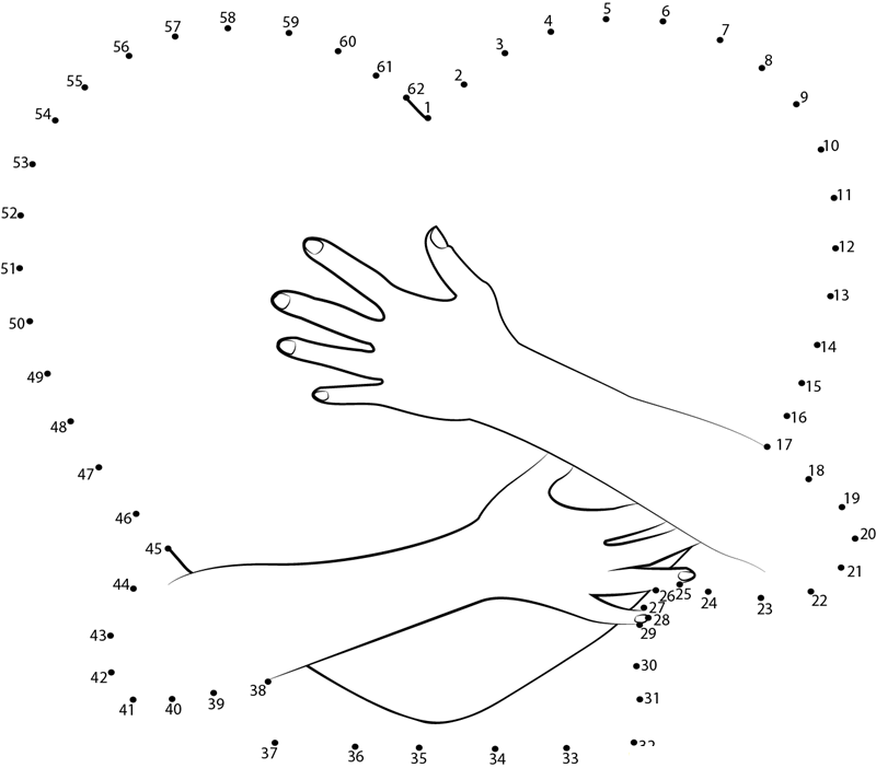 Valentines Day Love Feel printable dot to dot worksheet