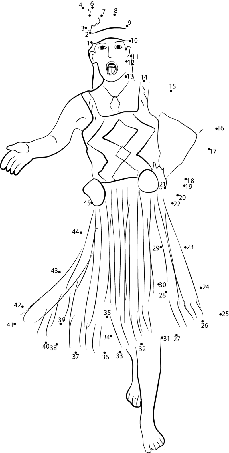 Waitangi Day Culture printable dot to dot worksheet