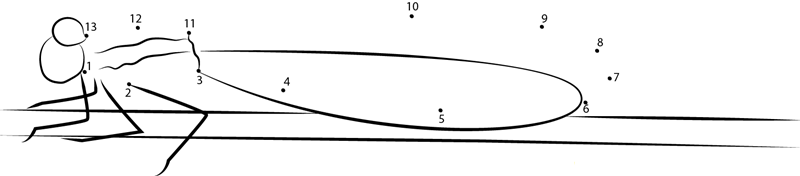 Damselfly On Tree Branch printable dot to dot worksheet