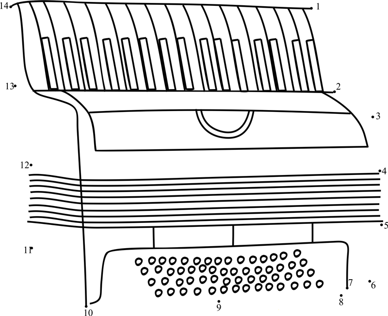 Accordion 03 dot to dot worksheet